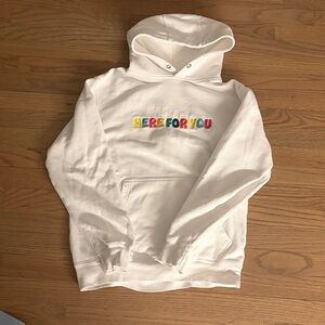 Here For You Clothing Women’s White Hoodie
